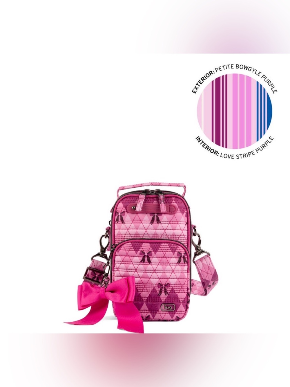 NWT~LUG~Skeeter Mini Bridge Crossbody Bag with Bow
